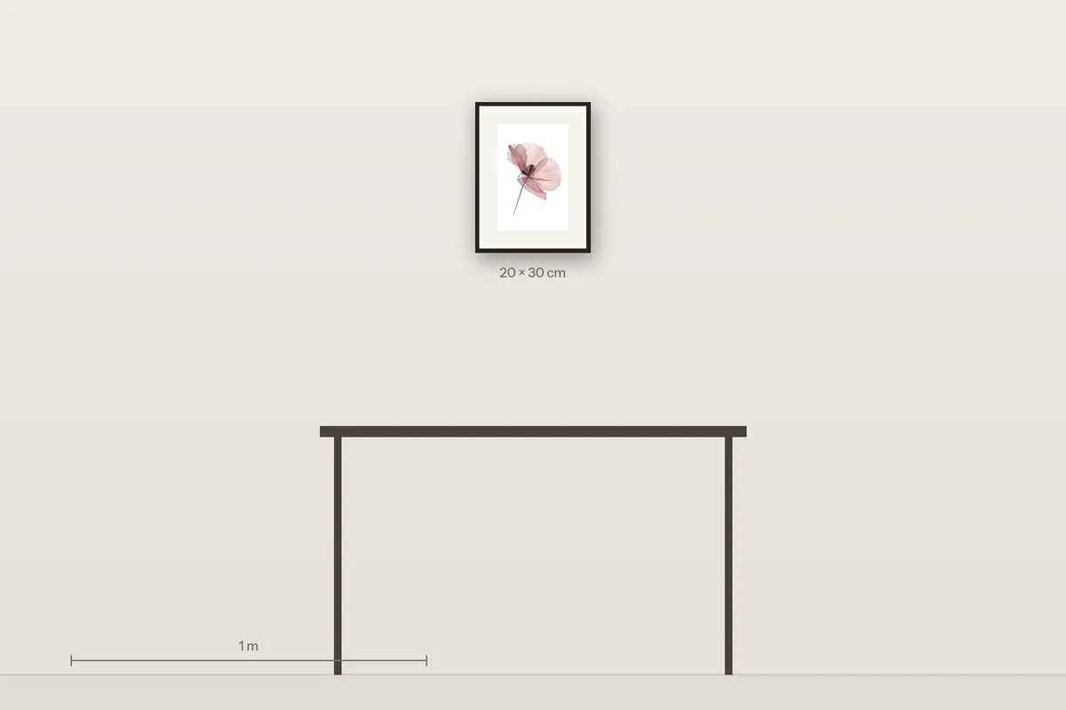 Transparent Tenderness shown to scale above a 120 cm console